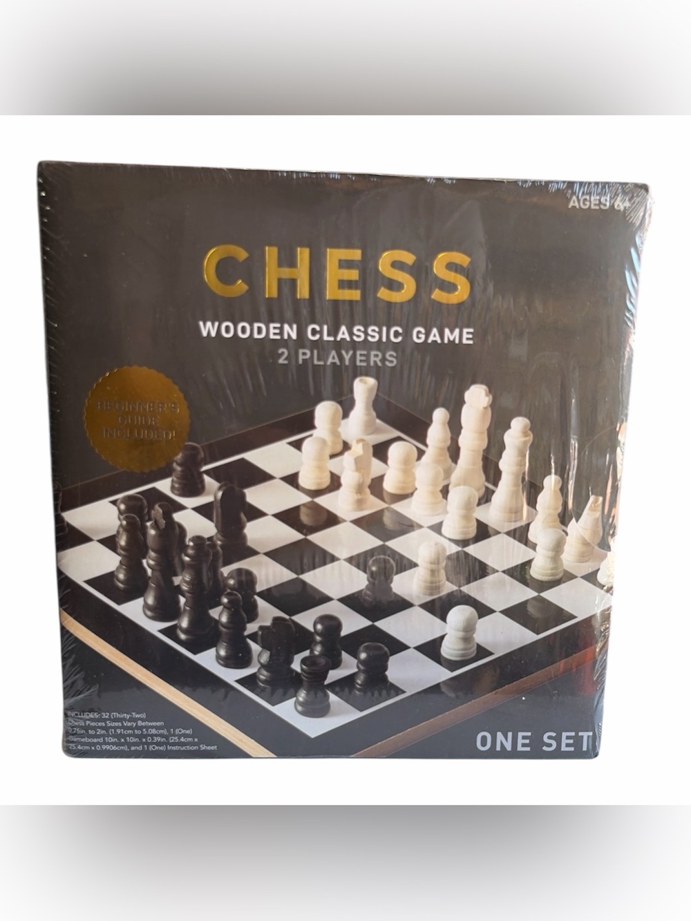 🔥 Wooden Classic Chess Game Set 2 Players 10” Board Sealed New Ages 6+🔥